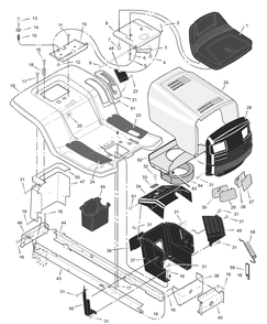 Part Location Diagram of F-020734L Murray Book, Instruction